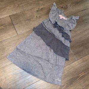 Juicy Couture 2T Gray dress with ruffles